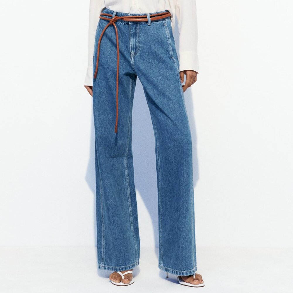NWT Zara high rise 1975 straight leg jeans